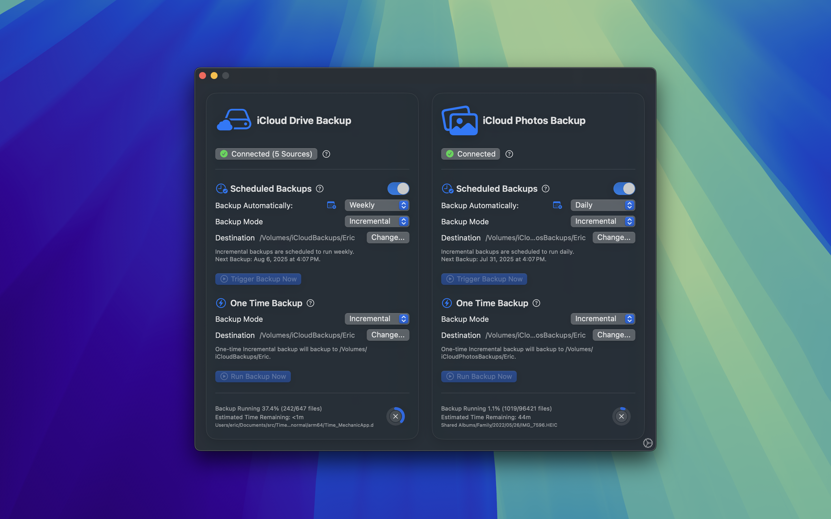Backup complete